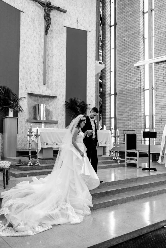 ALLSAINTS-CATHOLIC-CHURCH-LIVERPOOL-SYDNEY-WEDDING-PHOTOGRAPHY-ANELLOWEDDINGS-WALKING-DOWN-STAIRS