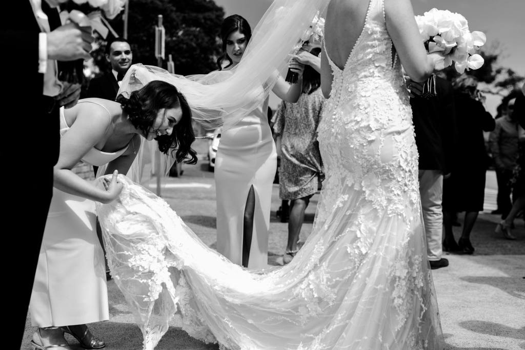 ST-PETER-CHANEL-CATHOLIC-CHURCH-BERALA-SYDNEY-WEDDING-PHOTOGRAPHER-ANELLOWEDDINGS-BRIDE-FLOWING-DRESS