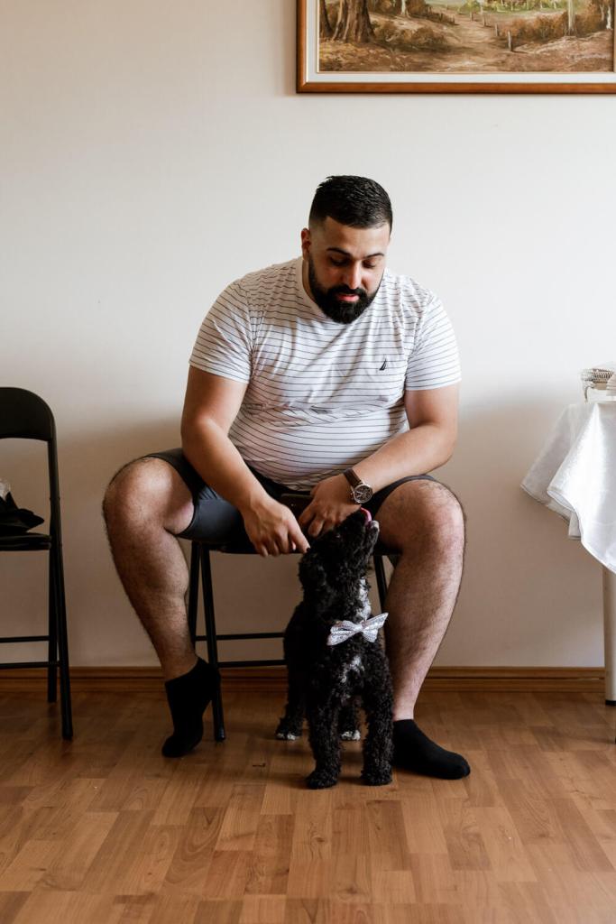 SYDNEY-WEDDING-PHOTOGRAPHER-ANELLOWEDDINGS-GROOMS-HOUSE-DOG-PLAYING