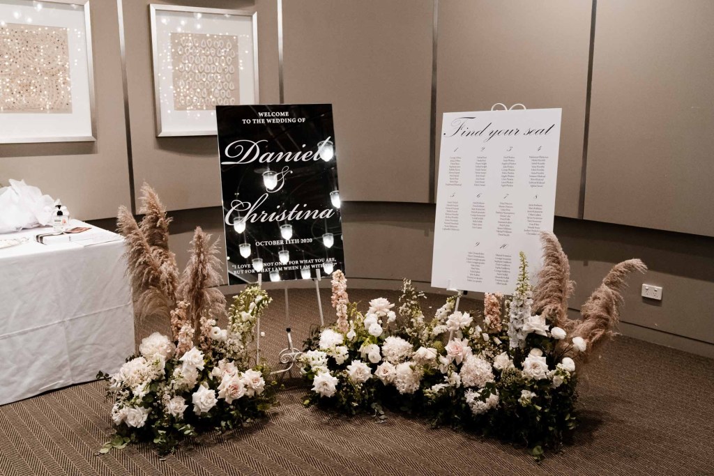 VIEW-BY-SYDNEY-PIER-ONE-WEDDING-PHOTOGRAPHER-ANELLOWEDDINGS-ENTRANCE-SIGNAGE