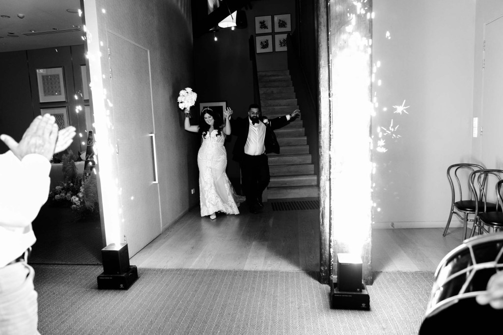 VIEW-BY-SYDNEY-PIER-ONE-WEDDING-PHOTOGRAPHER-ANELLOWEDDINGS-BRIDE-AND-GROOM-ENTRANCE-DANCE