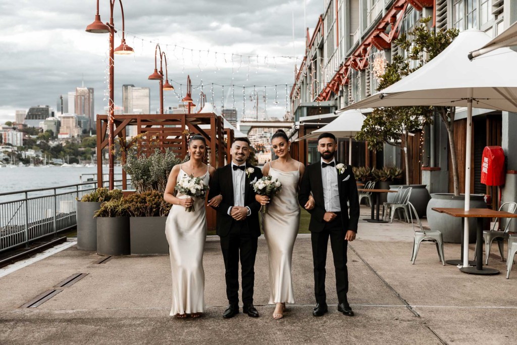 VIEW-BY-SYDNEY-PIER-ONE-WEDDING-PHOTOGRAPHER-ANELLOWEDDINGS-BRIDAL-PARTY-DANCE-FUN