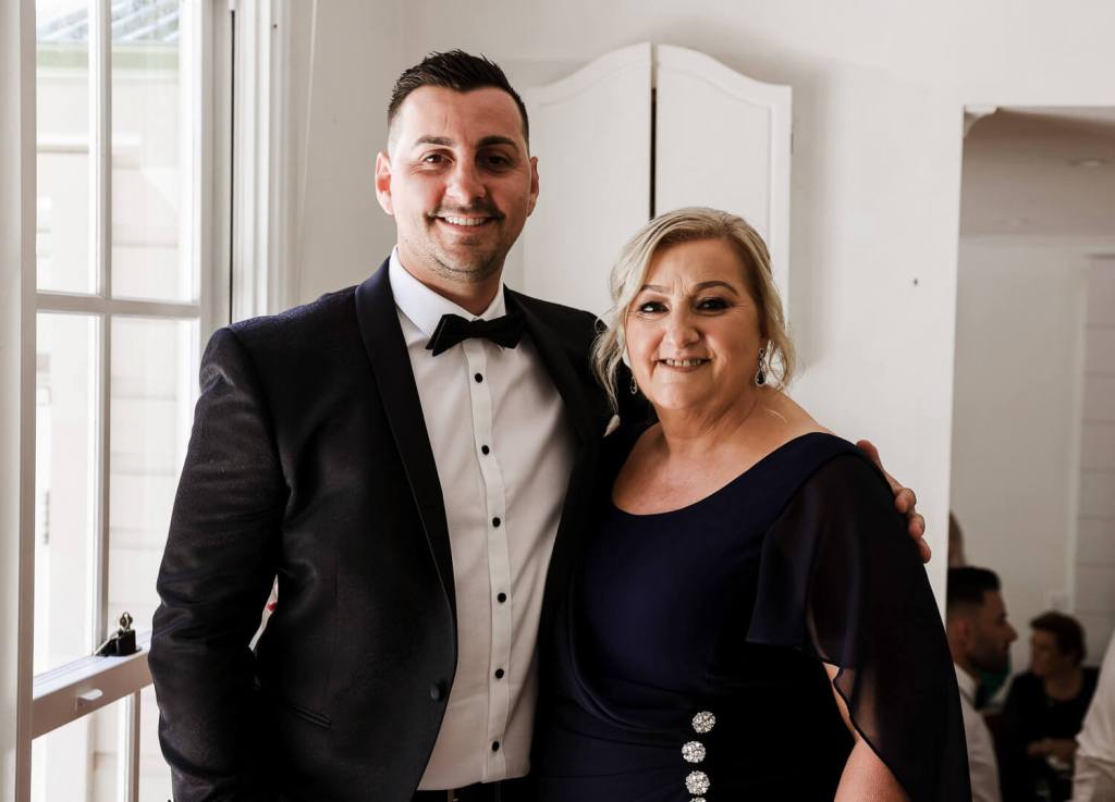 Groom getting ready for the wedding