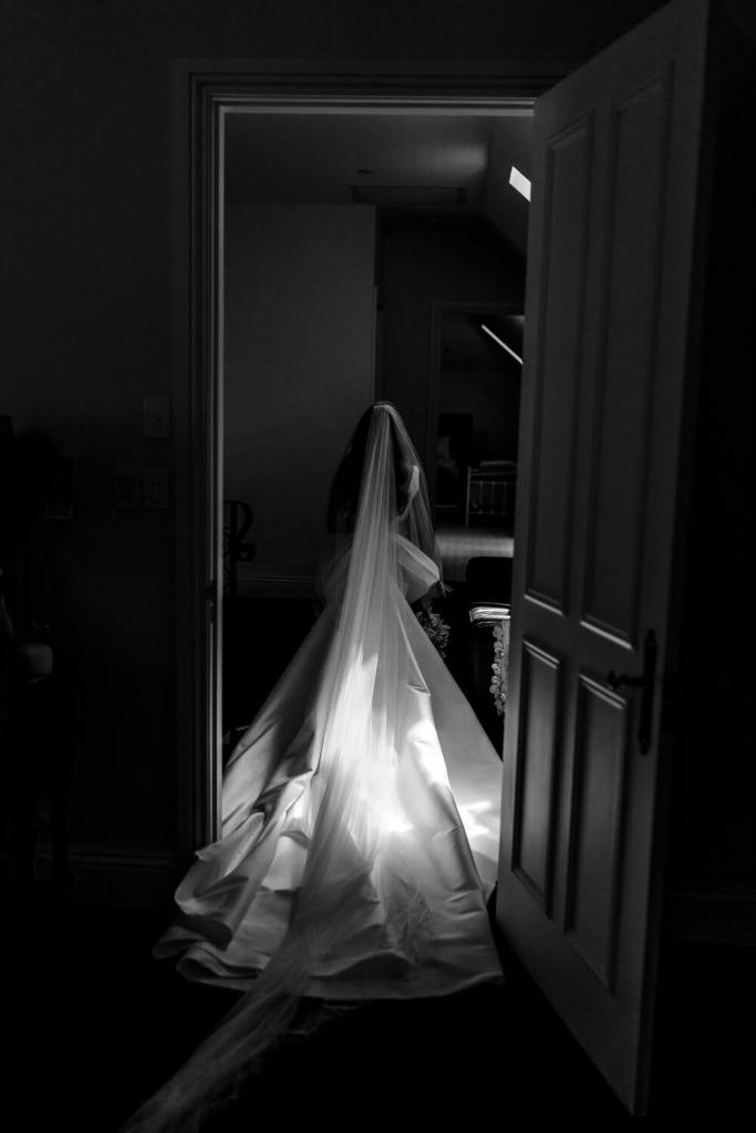 Bride in Yulia McCauley Wedding Dress