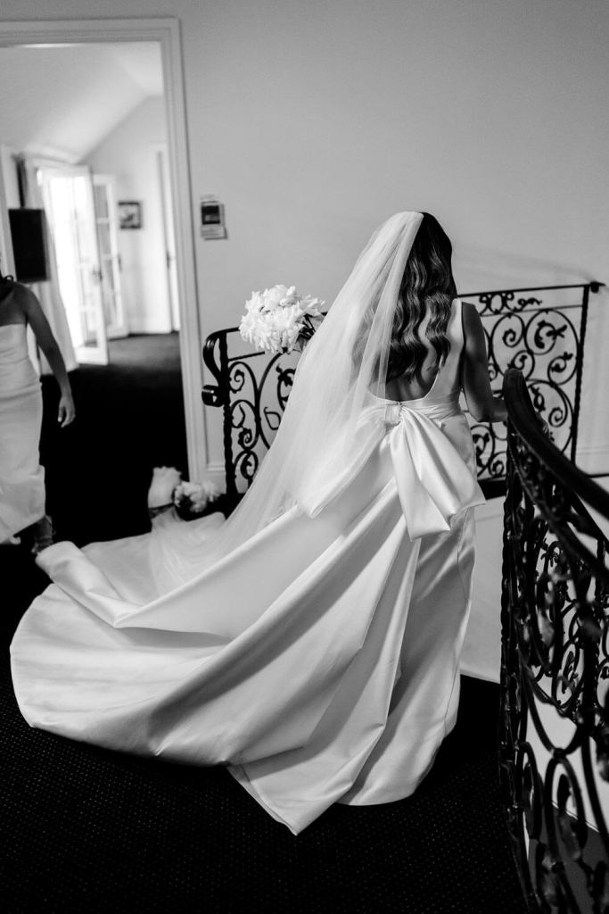 Bride in Yulia McCauley Wedding Dress