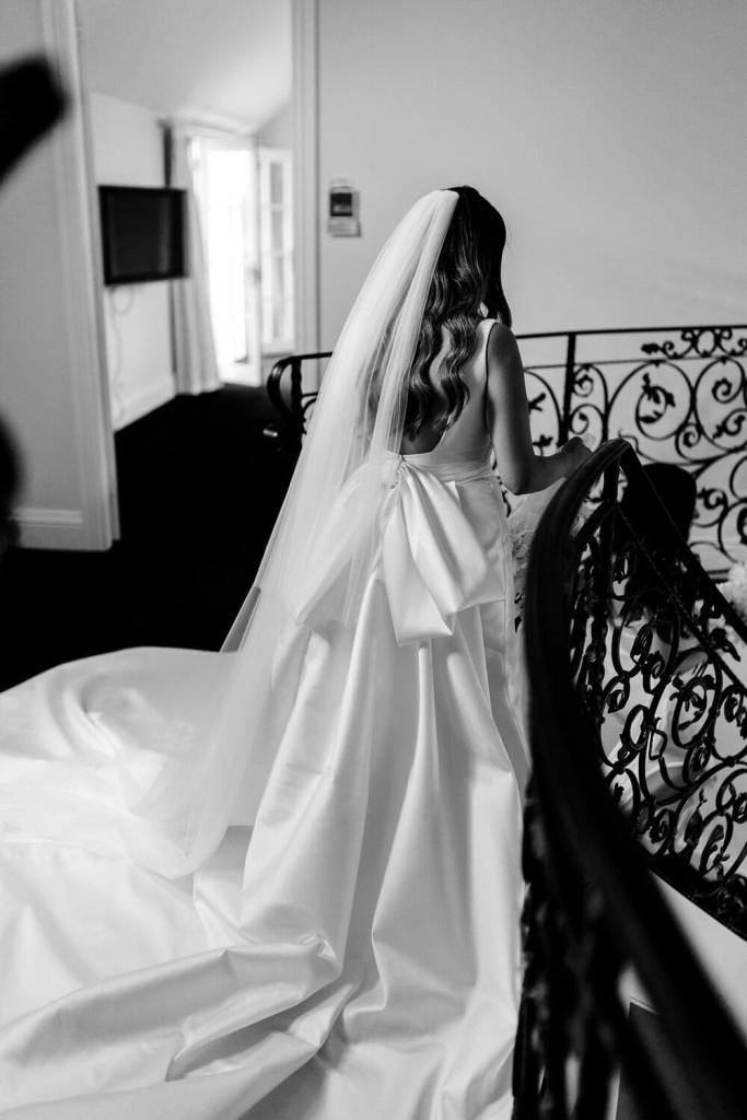 Bride in Yulia McCauley Wedding Dress