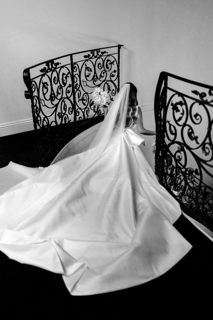 Bride in Yulia McCauley Wedding Dress
