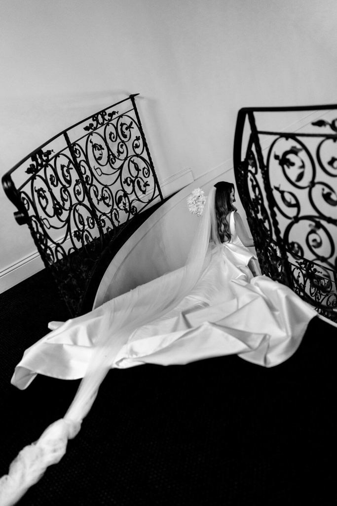 Bride in Yulia McCauley Wedding Dress