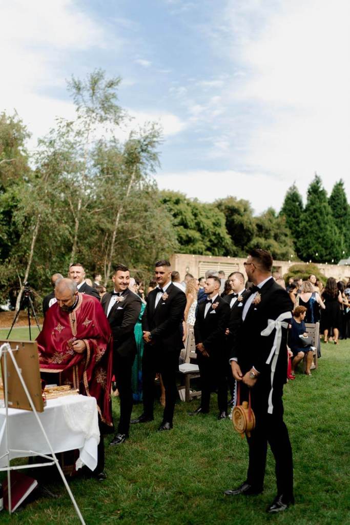 Guests waiting for bride