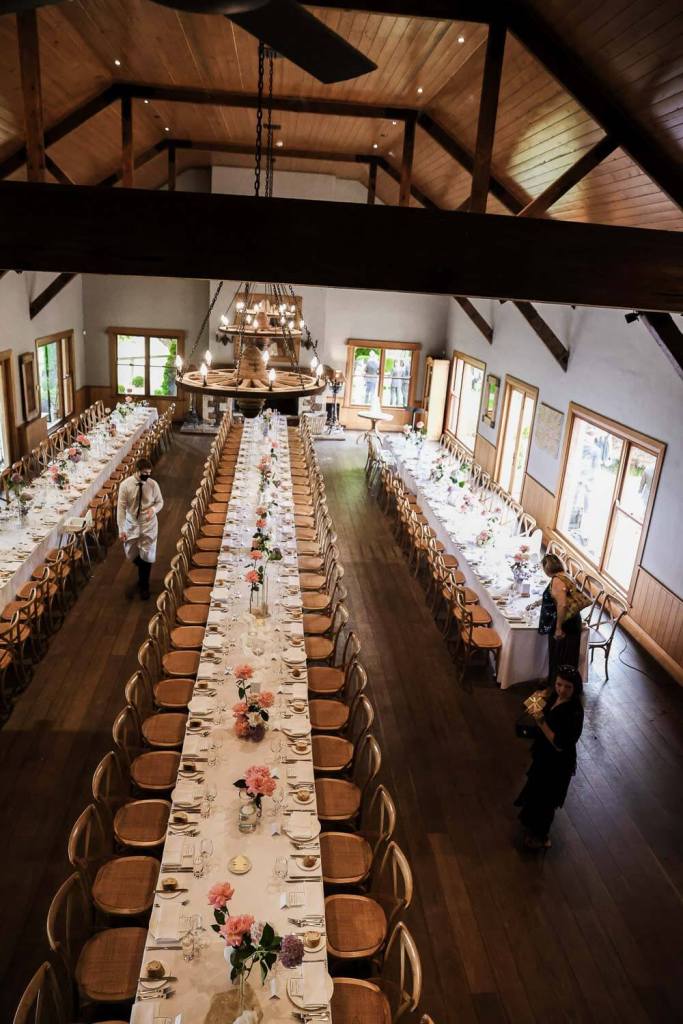 Aerial view of Centennial Vineyard reception