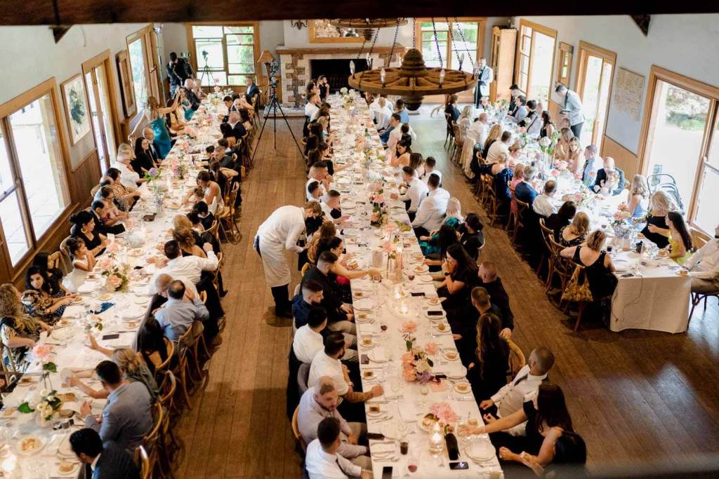 Aerial view of Centennial Vineyard reception
