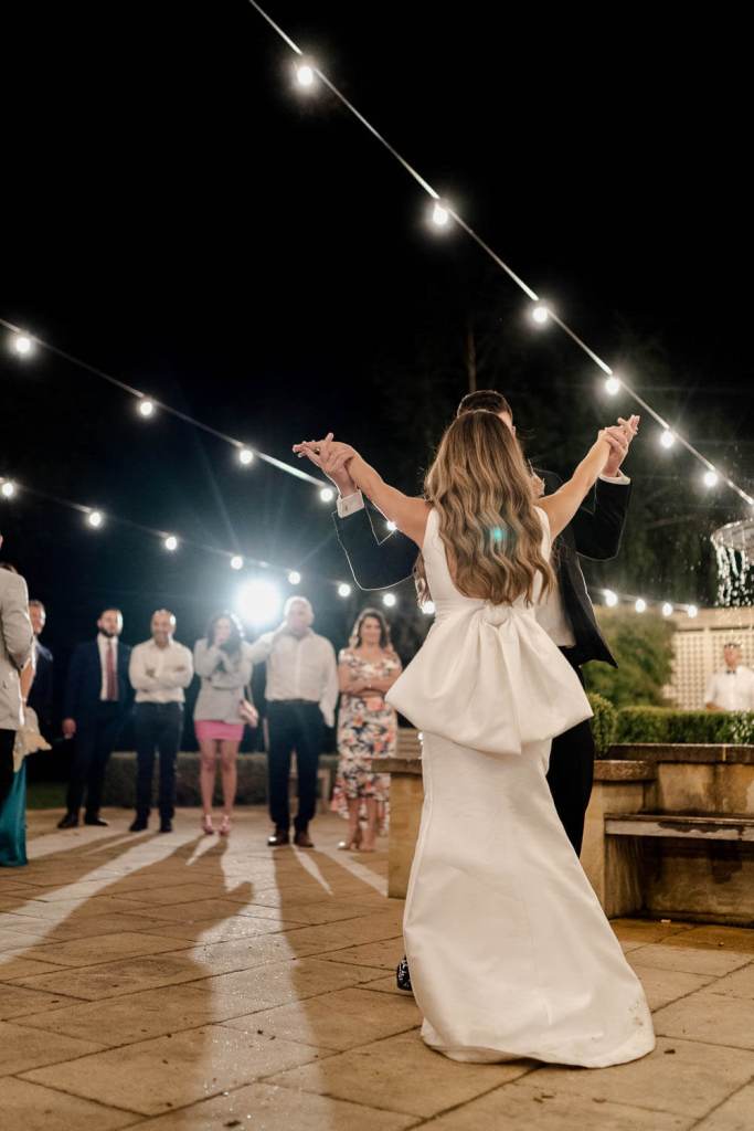bride and groom first dance