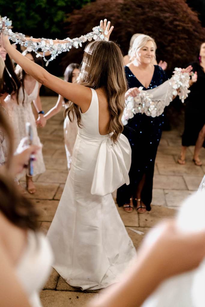 Bride dancing and spining