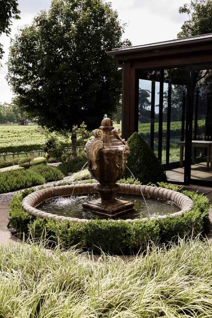 Fountain on a clear day