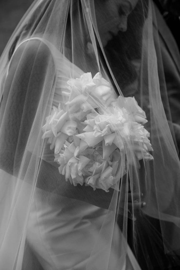Bride ready to walk down the aisle