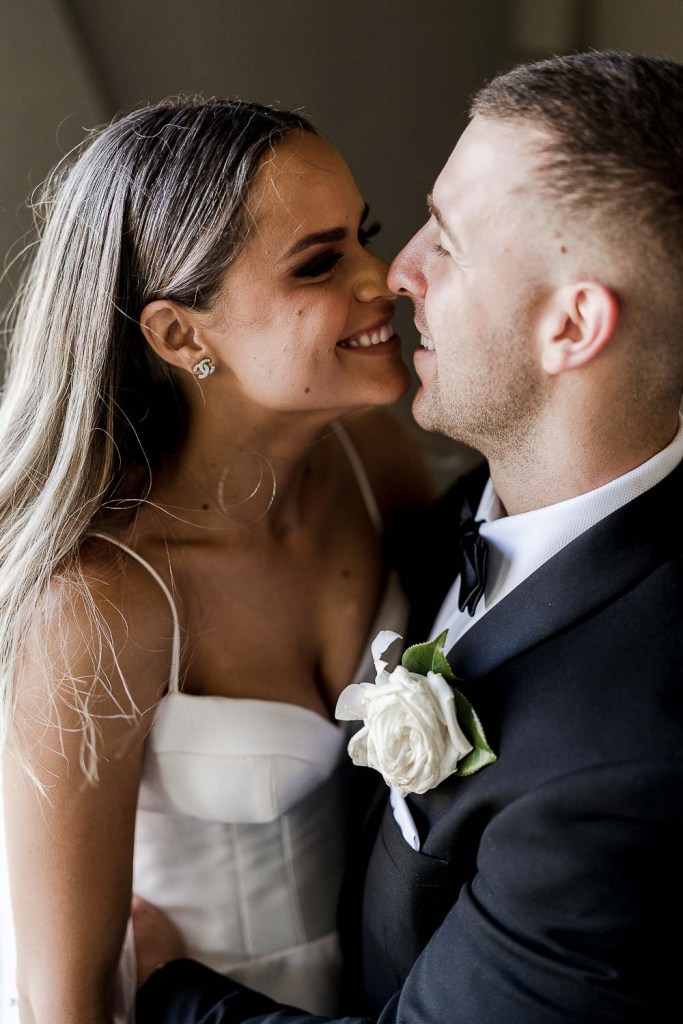 couple touching noses