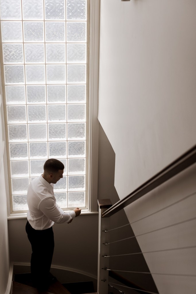 long stair panels with groom
